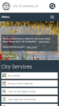 Mobile Screenshot of cityoflewiston.org