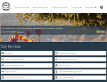 Tablet Screenshot of cityoflewiston.org